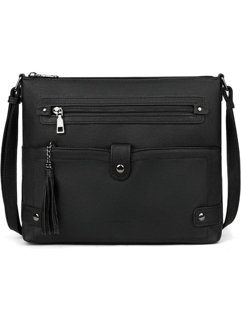 Stylish Waterproof Leather Crossbody Bag for Women - Large Capacity Purse